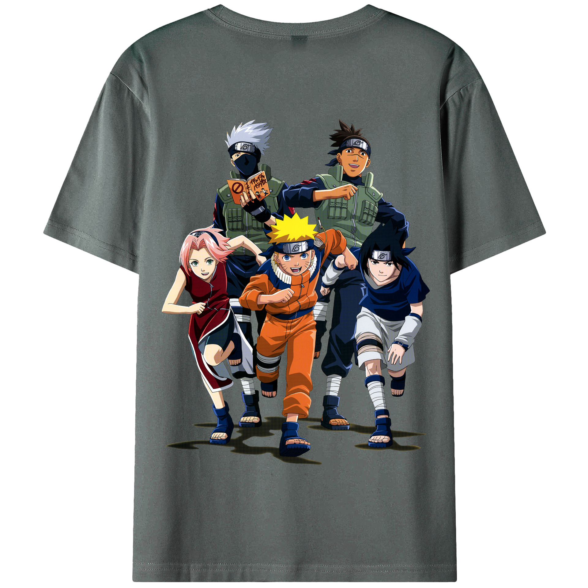 （画像用） NARUTO -ナルト- うずまき ナルト Uzumaki Naruto 綿100％半袖Tシャツ（背面プリント）